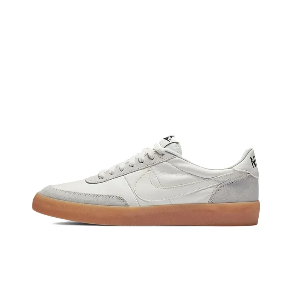 Nike Killshot 2 Študujúca mužská pohodlná priedušná doska topánky proti skĺznutiu odolné voči neformálne topánky biela šedá farba
