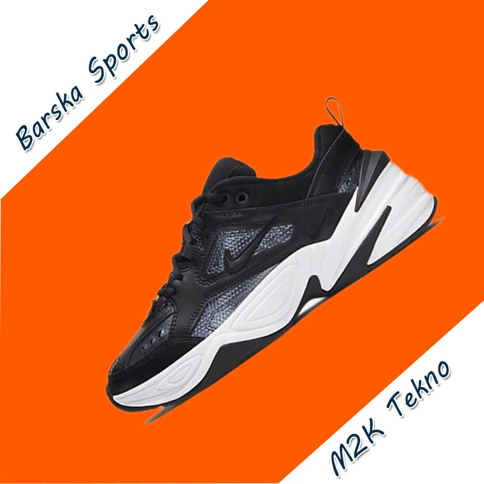 Nike Original M2K Tekno Low Dámske tenisky Klasické retro ležérne husté topánky Zimné ľahké tenisky čierne biele