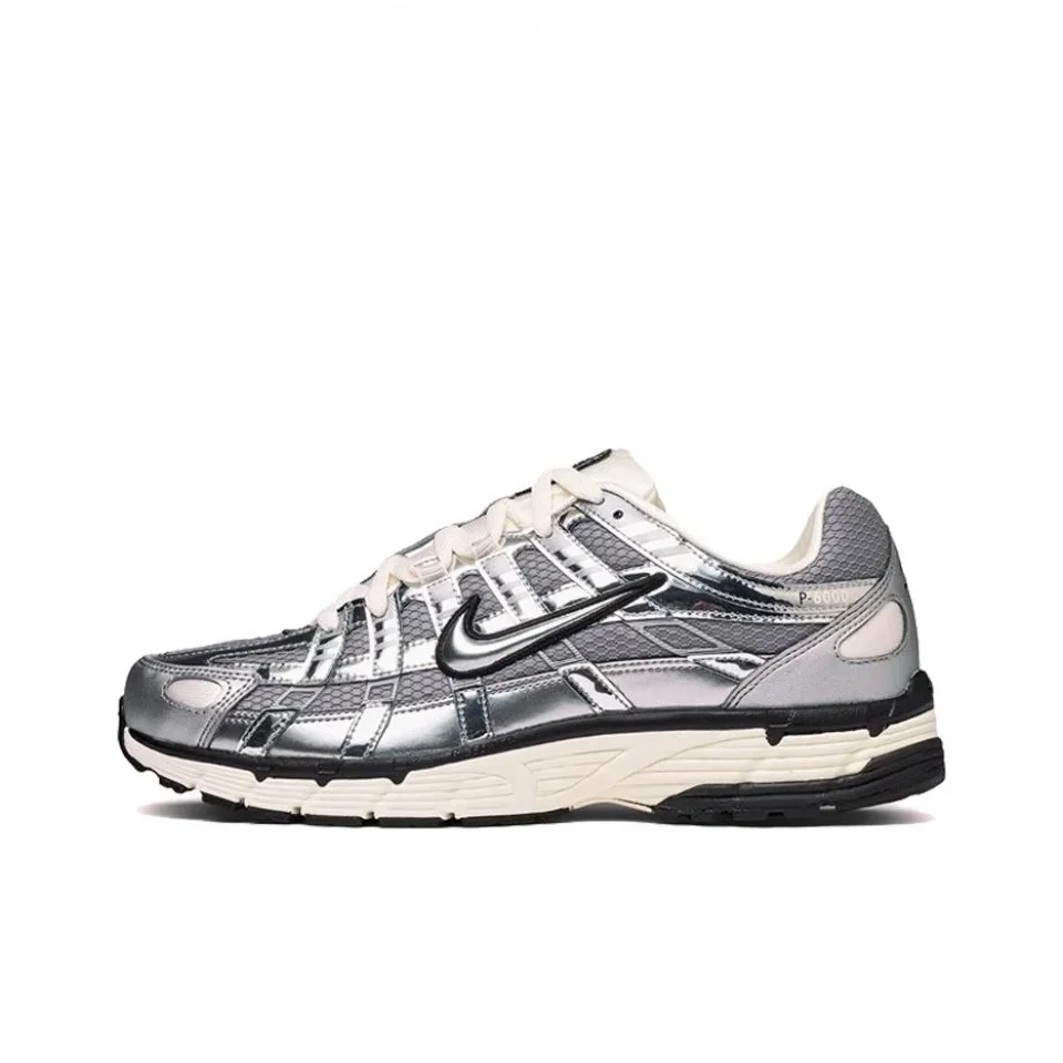 Nike P-6000 biele zlato mužské a dámske jednoduché retro módne náhodné bežecké topánky CN0149-001