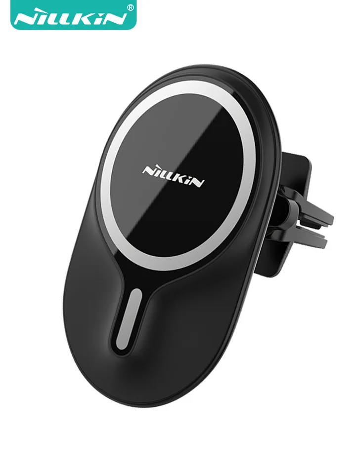 Nillkin Magnetic Wireless Carger Mount pre iPhone 13 Pro Max Rýchle nabíjanie bezdrôtového nabíjačky vozidla pre iPhone 12