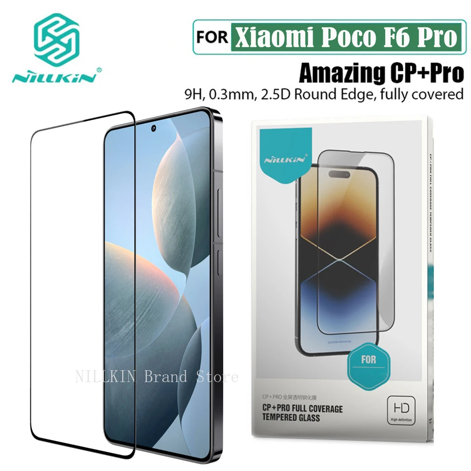 Nillkin pre Xiaomi POCO F6 Pro Temperované sklo Úžasné CP+Pro Anti-Expllosion Plné lepidlo