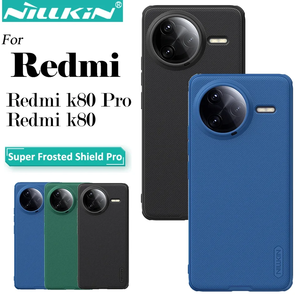 Nillkin pre Xiaomi Redmi K80 PRO Redmi K80 Super Frosted Shield Pro Puzdro Pase TPU + PC proti odtlačkom prstu SOCPORPPORT