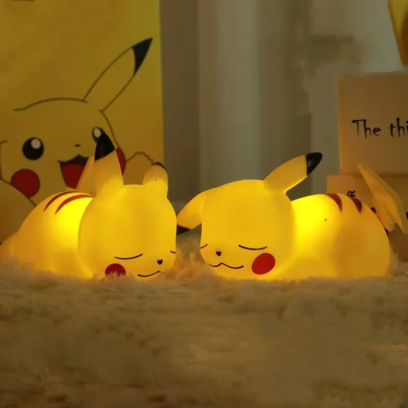 NIMISO Pokemon Pikachu svetelné figúrky Žiariace deti hračky na nočnú lampu LED lampa kawaii deti narodeniny darček dievča