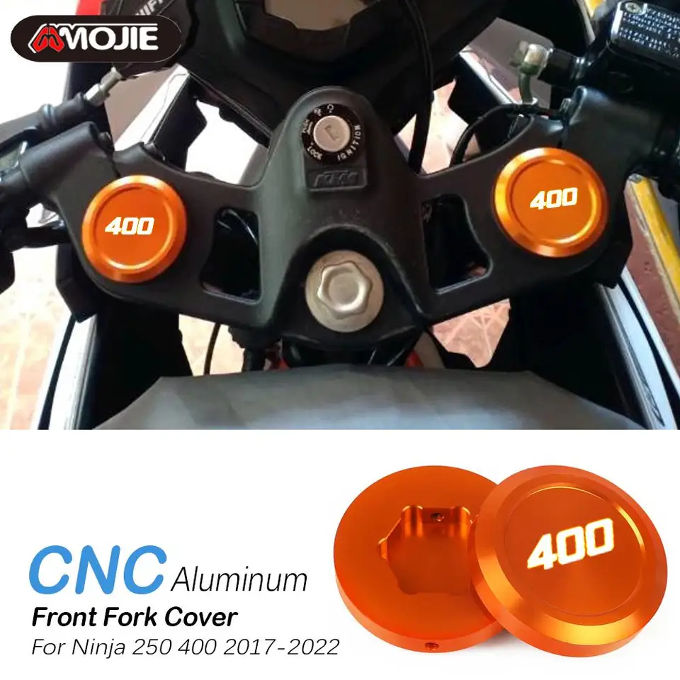 Ninja 250 400 Motocyklová predná vidlica Top Cover Cover Cap Capsories pre Kawasaki Ninja250 Ninja400 2017-2022 2018 2019 2020