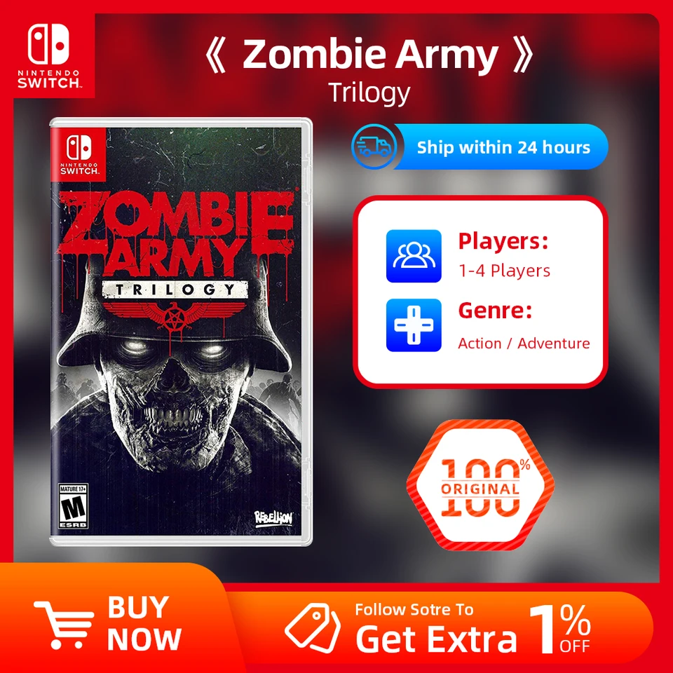 Nintendo Switch Game Deals - Zombie Army Trilogy - Games Fyzická kazeta
