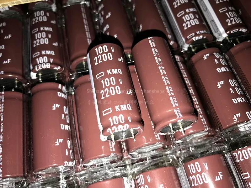 Nippon KMQ 100V2200UF 22x50 mm NCC Long Life Elektrolytický kondenzátor 2200UF/100V chemi-con 105 stupňov 100 V 2200UF