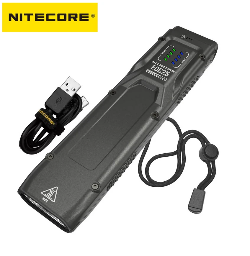 NITECORE EDC25 3000 LUMEN NOVÝ MINI MINI SLUTKÉ SILNÉ LIGHT LIGHT LIGHT LIGHT OUTDOROVÉ nabíjanie hliníkovej zliatiny zliatiny