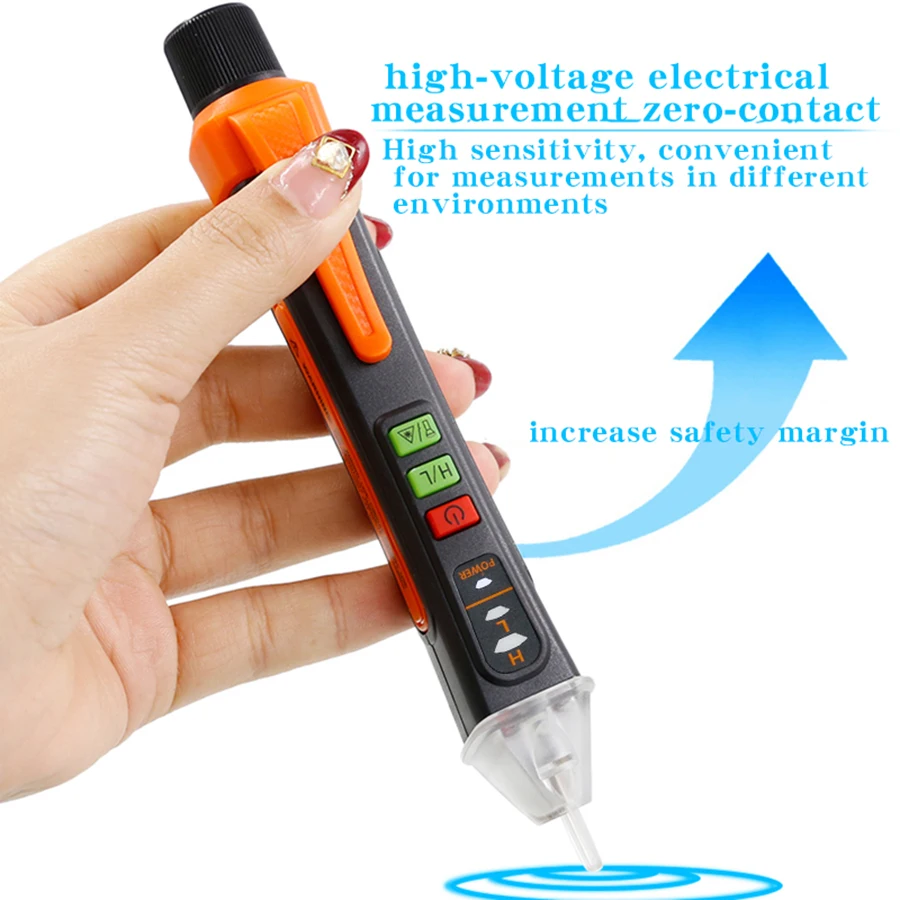 NJTY T02A AC SENTLAGE SENTLAGE TESTter tester s vysokým napätím nekontaktné elektrické perá pokročilé AC 12-1000V Testovacie pero