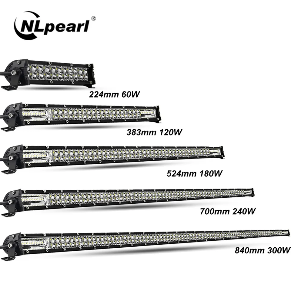 Nlpearl 12v 24v Off Road LED Bar Spot povodeň LED LED LED BAR/Pracovné svetlo pre nákladný automobil 4x4 UAZ 4WD ATV Car Barra LED dióda hmlové svetlo hmlové svetlo