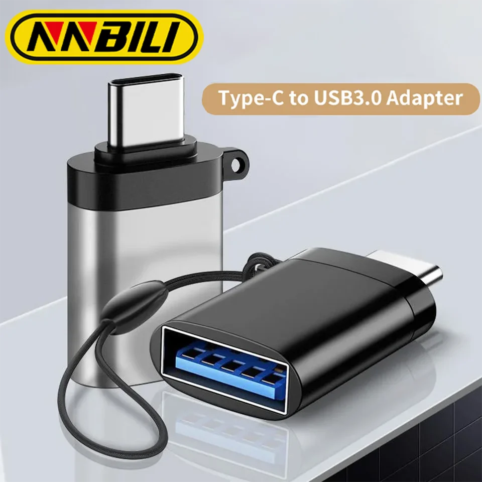 NnBili USB 3.0 Typ C OTG Adaptér Fast USB A Typ C Adaptér pre Xiaomi Huawei Mini USB Adapter Type-C OTG Converter kábla