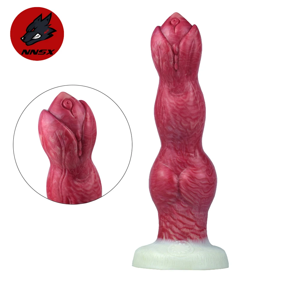 Nnsx veľký psový uzol dildo s prísavkou šálkou dlhého zviera Drick Soft Ass Plug Gode vagina penis análne sexuálne hračky pre ženy lesbičky