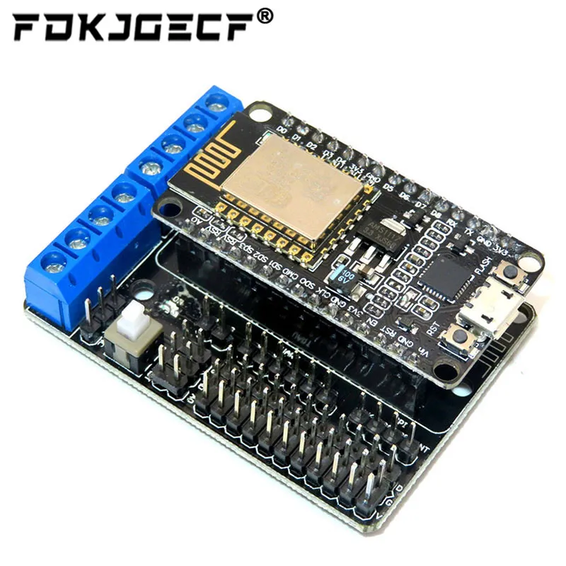 Nodemcu Motor Shield Board L293D pre ESP-12E z ESP8266 ESP 12E Kit DIY RC Toy WiFi RC SMART CAR diaľkové ovládanie pre Arduino