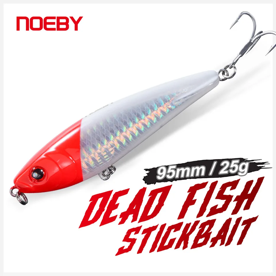 Noeby Stoping Peruzka Rybárska Lure Návrh 95 mm 25 g Stopku Stickbait Umelá tvrdá návnada dlhé obsadenie pre morské rybárske nástrahy šťuky