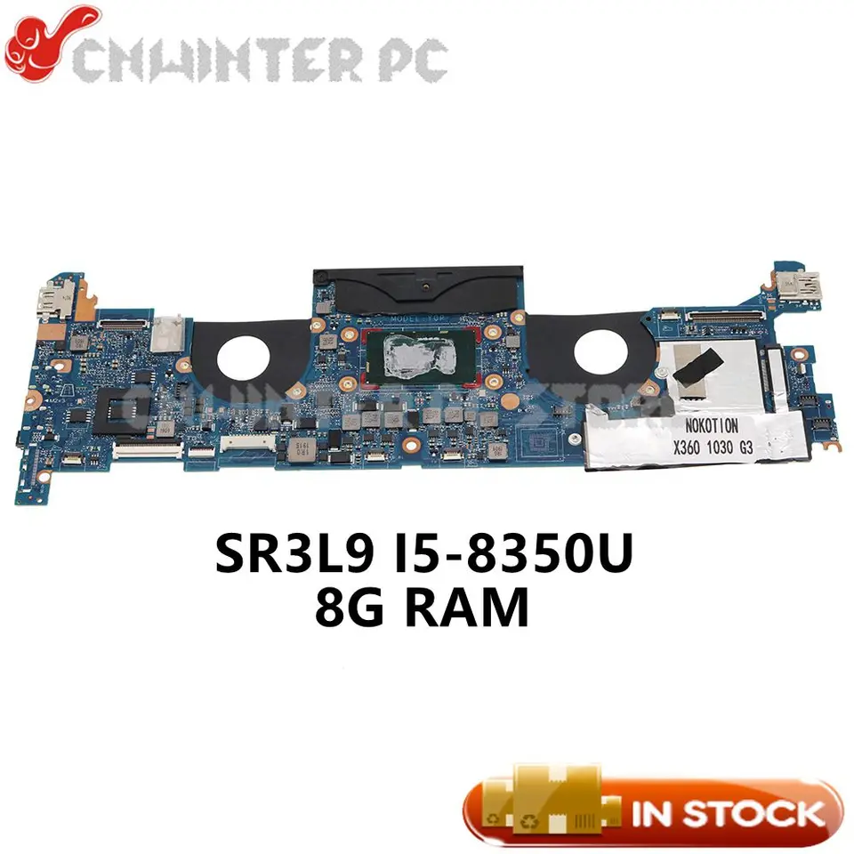 Nokotion L31862-601 L31862-001 DA0Y0PMBAF0 pre HP EliteBook X360 1030 G3 LAPTOP Základná doska SR3L9 I5-8350U CPU 8G RAM RAM
