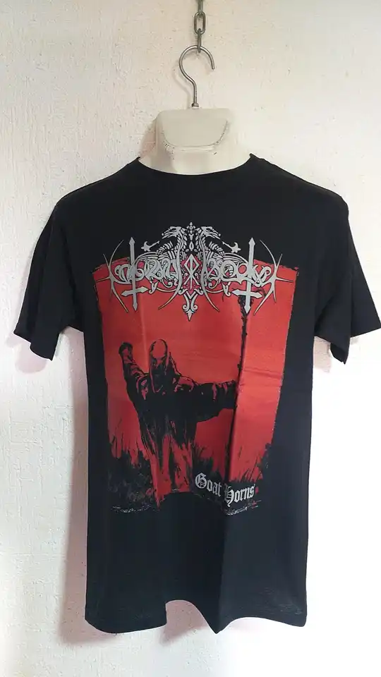 Nokturnal mortum kozie rohy tričko čierny kovový graveland cisár Windir