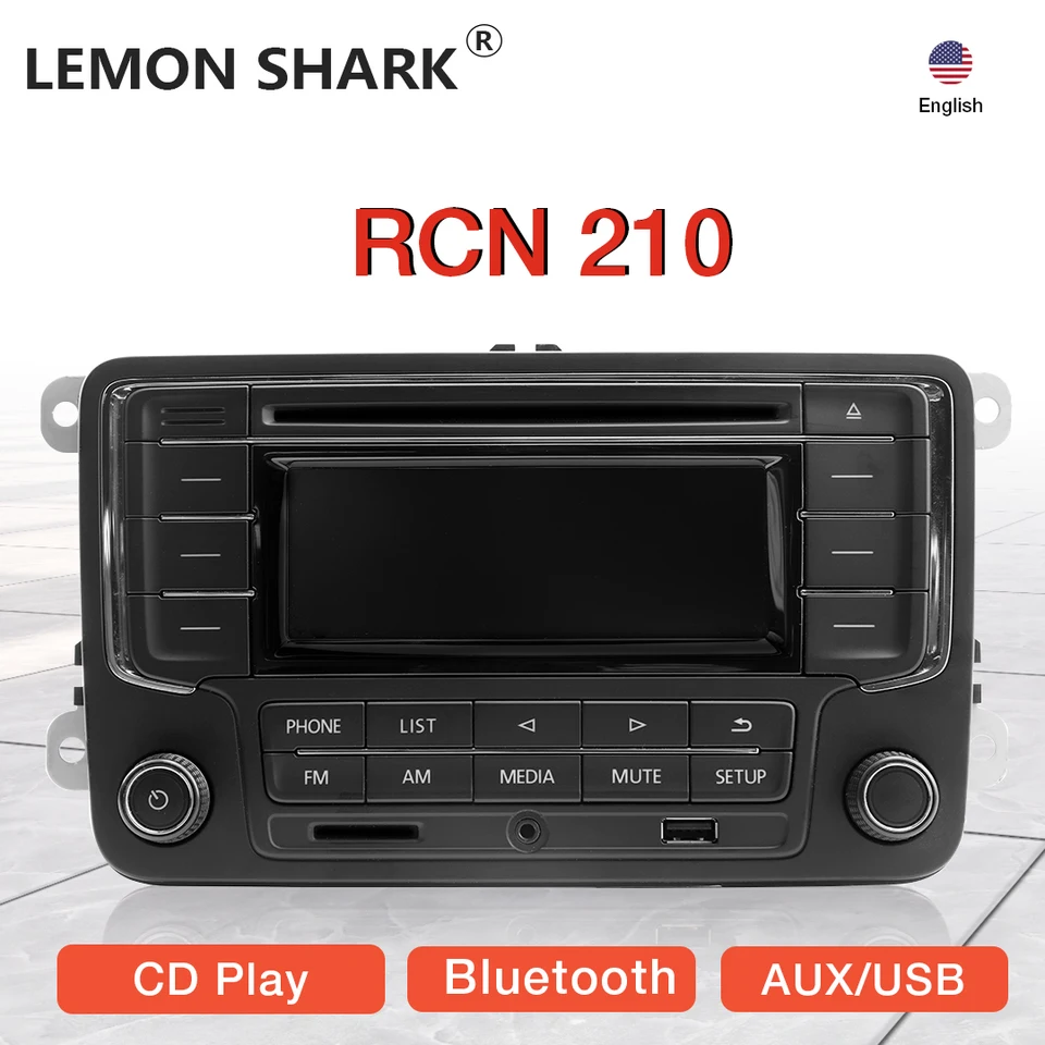 NONAME RCN210 CAP RADIO CD prehrávač USB MP3 AUX Bluetooth pre VW Golf Jetta MK4 Passat B5 Polo RCN 210