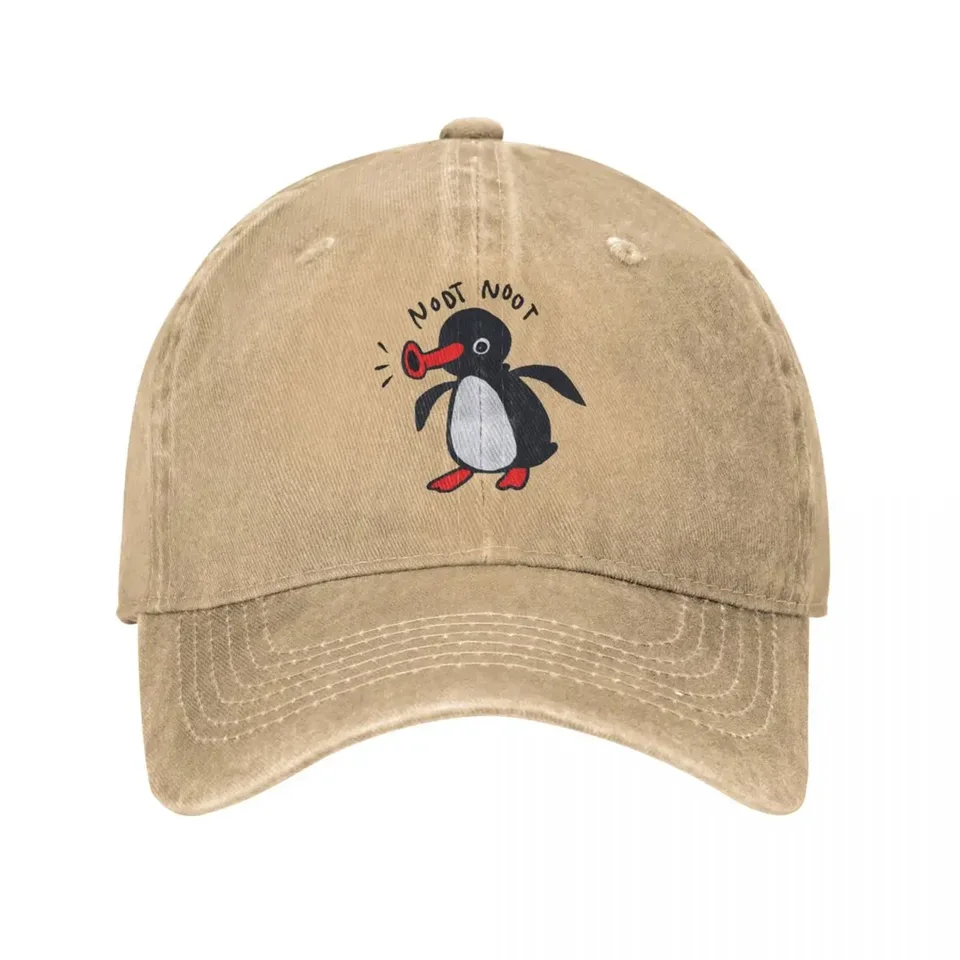 Noot noot ping retro vtipný baseball čiapka vintage džínsový džínsový klobúk Men Ženy Vonkajšie leto nastaviteľné klobúky