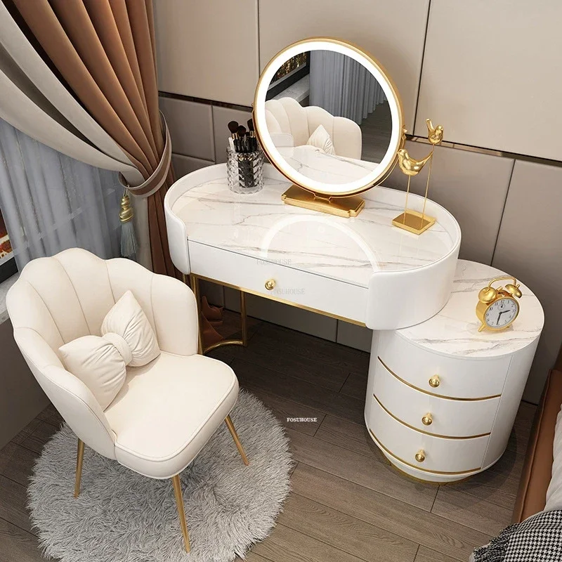 Nordic bridlice komody Moderný domáci nábytok Light Luxusná spálňa Minimalistická toaletna stolík Dizajn drevená skrinka so zásuvkami t