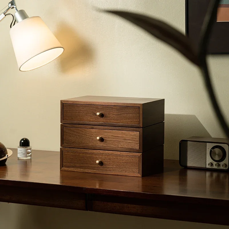 Nordic Mast Wood Storage Box s viacerými vrstvami