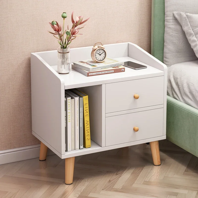 Nordic MDF nočné stolíky biely malý minimalista jedinečný nočný stolík chodba pohovka Mesita de Noche Dormitorio Storage nábytok