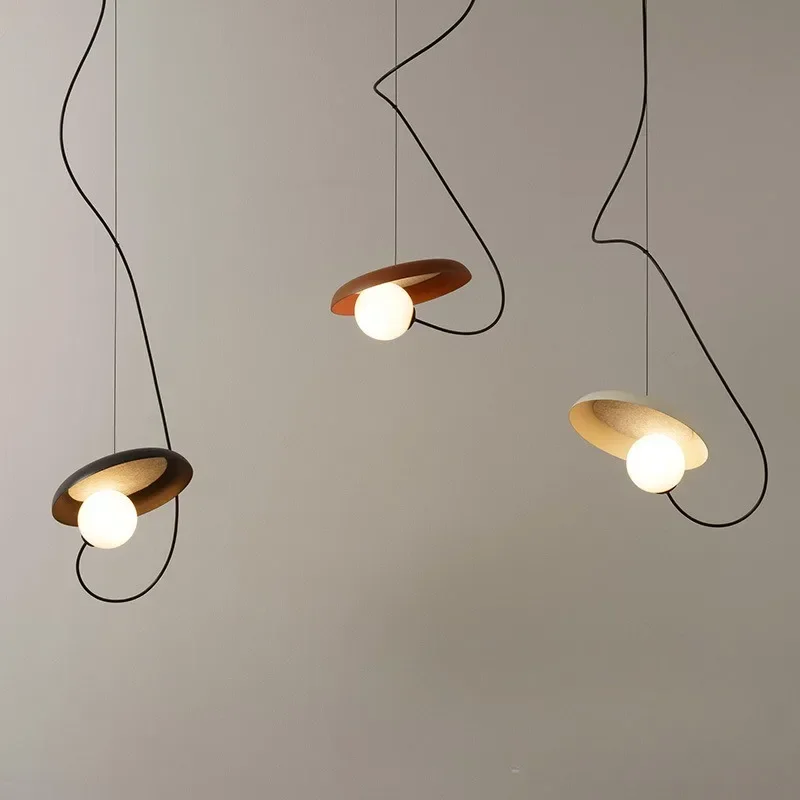 Nordic Modern Island Platforma Magnetické sacie sklenené sklenené loptičku Pendant Lamp Restaurant Bedroom Bedside Hotel LED visiace svetlá kaviareň