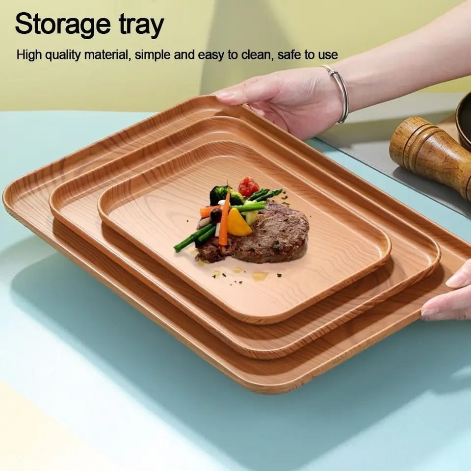 Nordic PP Pallet Plat Plast podnosového podnosu Pan Pan Pan Pank obdĺžnikové úložné priestory Domácnosť kuchynské potreby hotelové servis