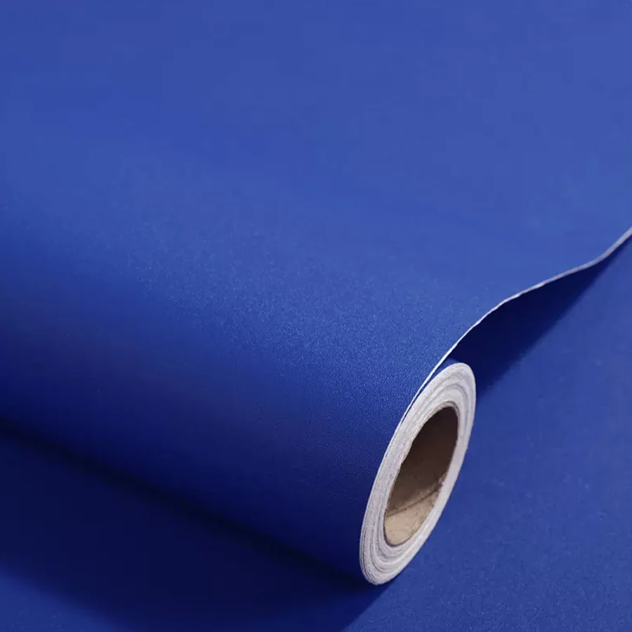 Nordic Royal Blue tapety PVC Mastná farebná spálňa obývacia izba pozadie nástenná papierový skrink na pracovnú plochu Film Renovácia Film