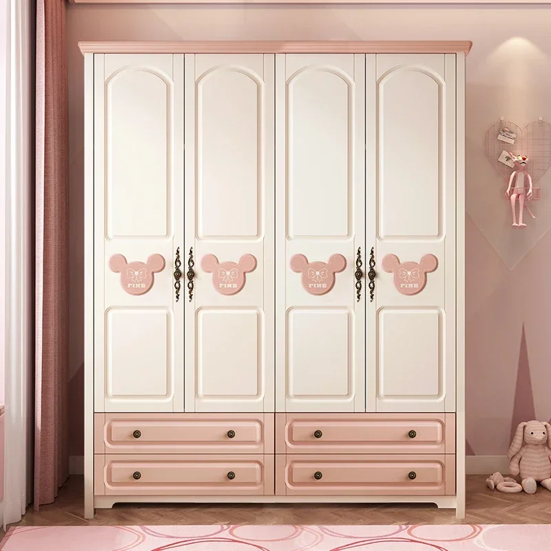 Nordické dievčatá Detské šatníkové úložné zásuvky Organizátor kawaii skrinky šatník
