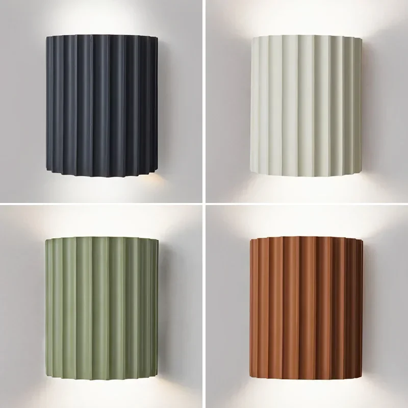 Nordické makaronové nástenné svetlá lôžko Sväté zrkadlo na stenu lampa pre spál