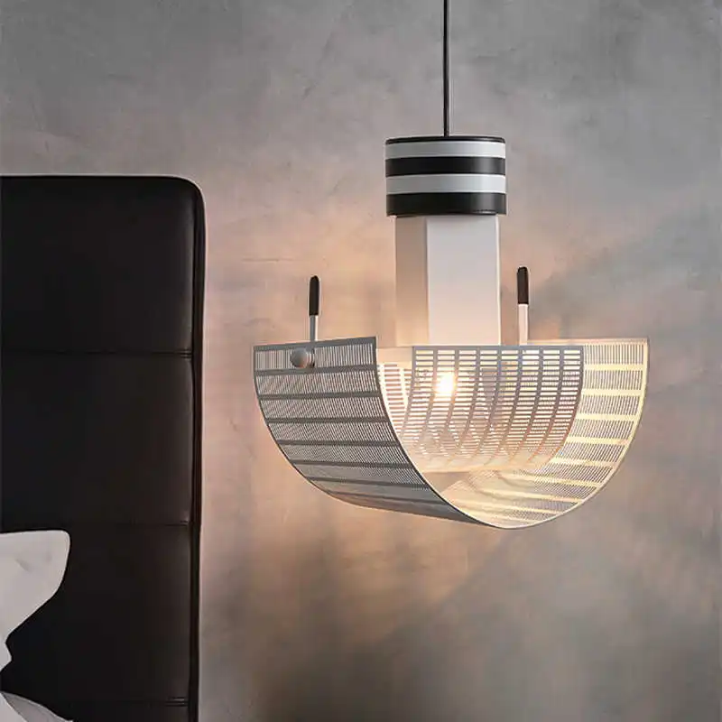 Nordický dizajn detská stolová lampa Moderný pruh stola Svetlo spálňa obývacia izba nočná výstava hotel Led stropný stropný luster luster