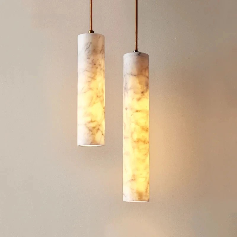 Nordický mramorový LED prívesok lampy Ručne vyrábané svetlo minimalizmus luster pre bývanie študovne