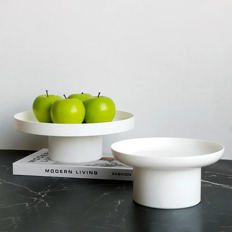 Nordický plastový akrylový okrúhly úložný priestor Tray Čajové jedlá Drink Plechové šperky Sundries Dekoratívne podnos