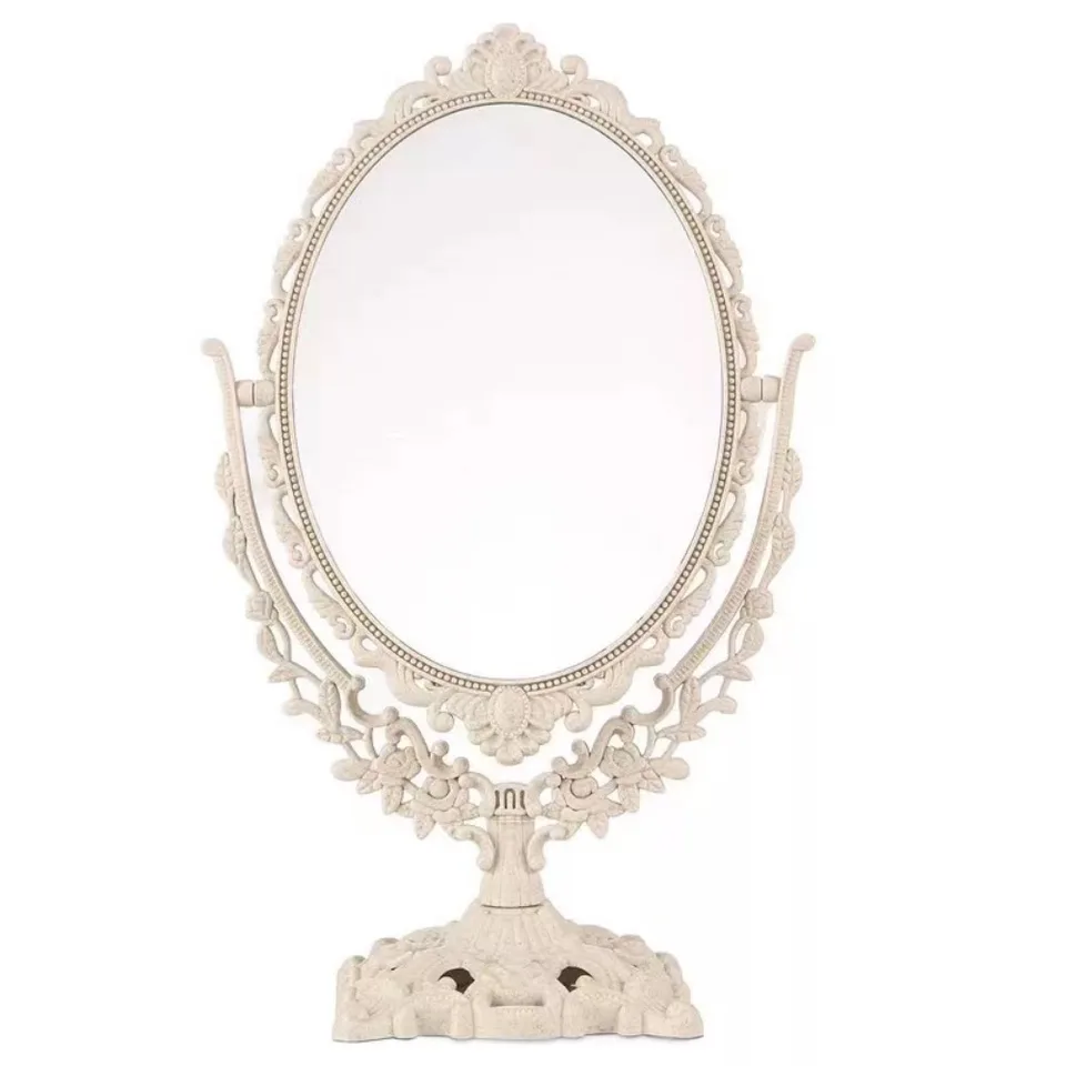 Nordický vintage štýl obojstranný make -up zrkadlový zrkadlo zrkadlo
