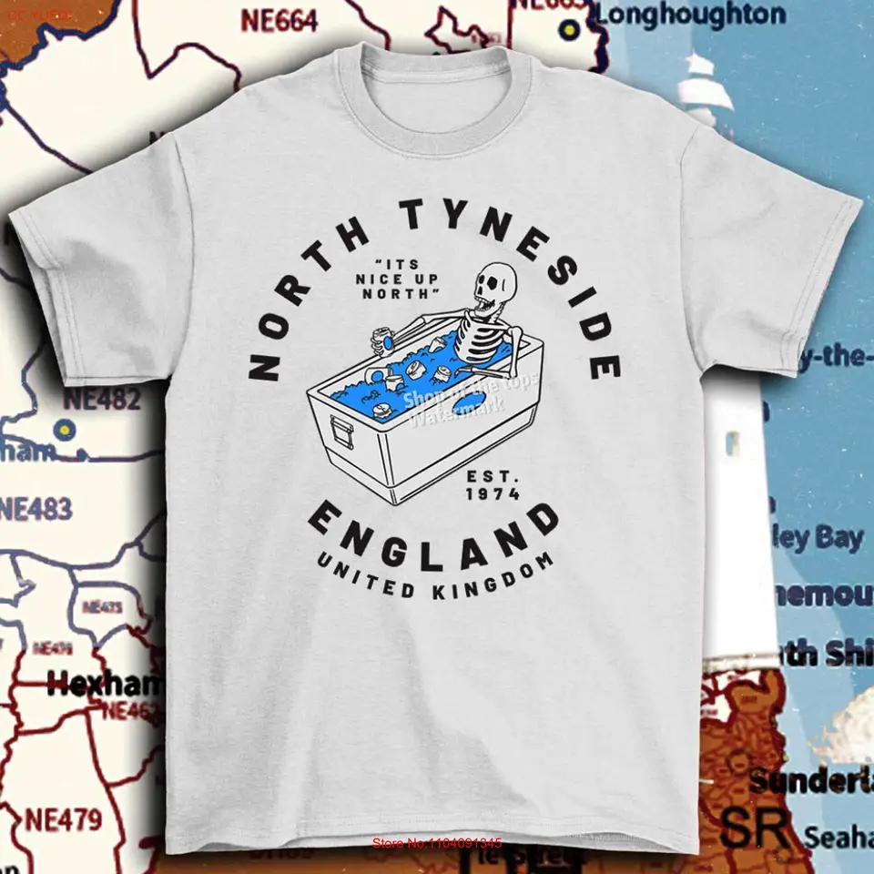 North Tyneside T tričko Newcastle na Tyne Gift East St Mary Light House Tynemouth UK dlhé alebo krátke rukávy