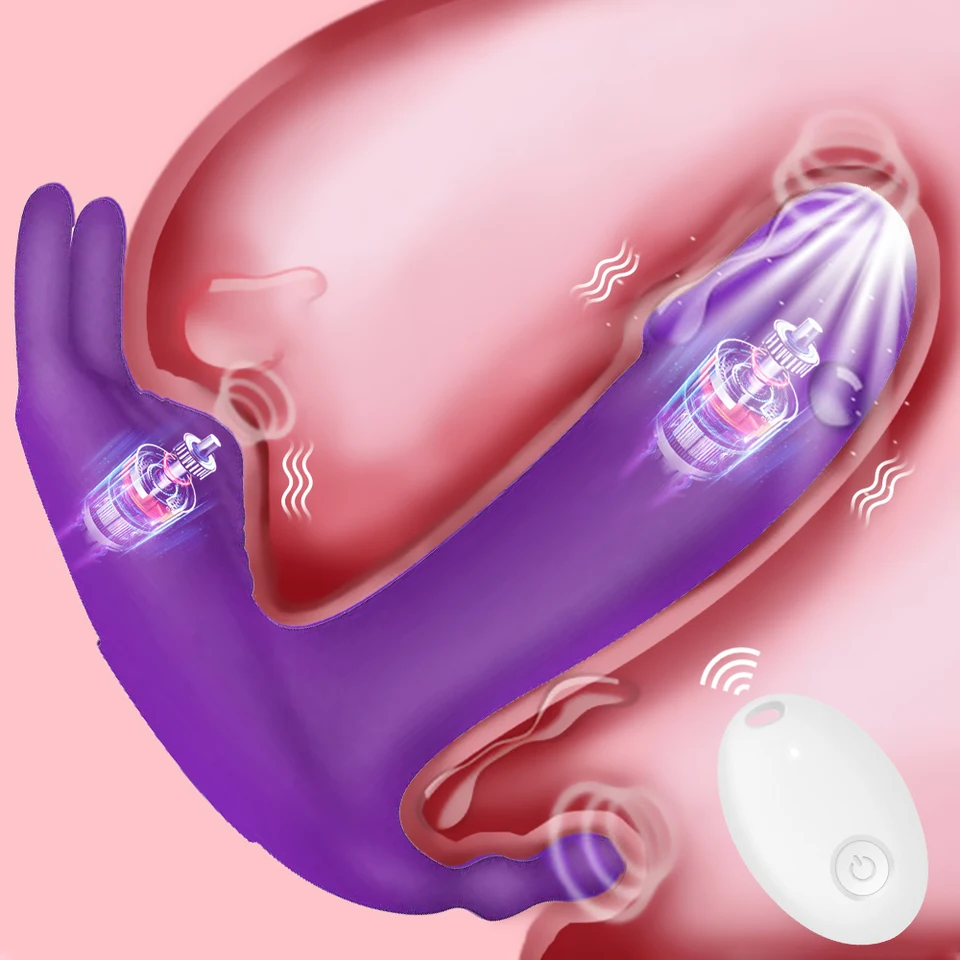 Nositeľné dildo vibrátor G Spot klitoris stimulátor motýľa vibračné nohavičky erotická hračka pre dospelých hračky pre ženy orgazmus masturbator