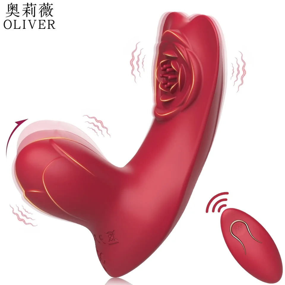 Nositeľné nohavičky Rose G Spot dildo vibrátor diaľkové ovládanie análny klitoris stimulátor krútiaci sa ženský mastrubátor sexuálne hračky pre ženy