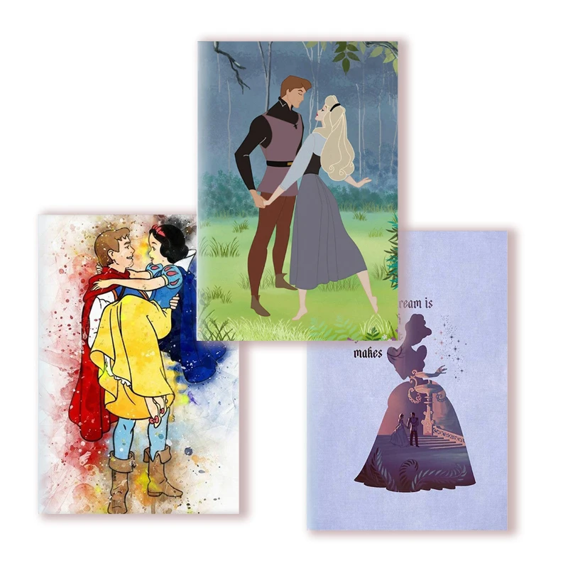 Notebook A5 Girls - Sleeping Beauty - Aurora Cosplay šaty Disney Princess Cite Note Book pre fanúšikov Halloween Vianoce