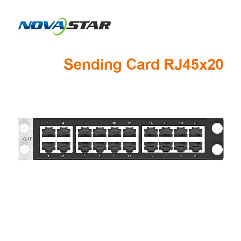 Novastar H Séria RJ45X20 LED obrazovky odosielajúca karta H 20XRJ45 Odosielavá karta pre H2 H5 H9 H15
