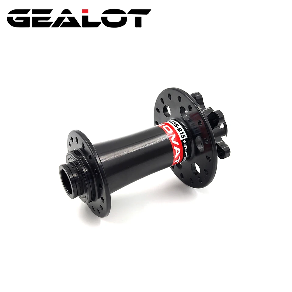 Novatec D791SB-B15 Boost 6-BOLT MTB ROAD ROAD ROAD ROAD BRKZY PREDNÝ HUB TA 15X110MM BLACK 156G 28/32 DOTY Bicykel
