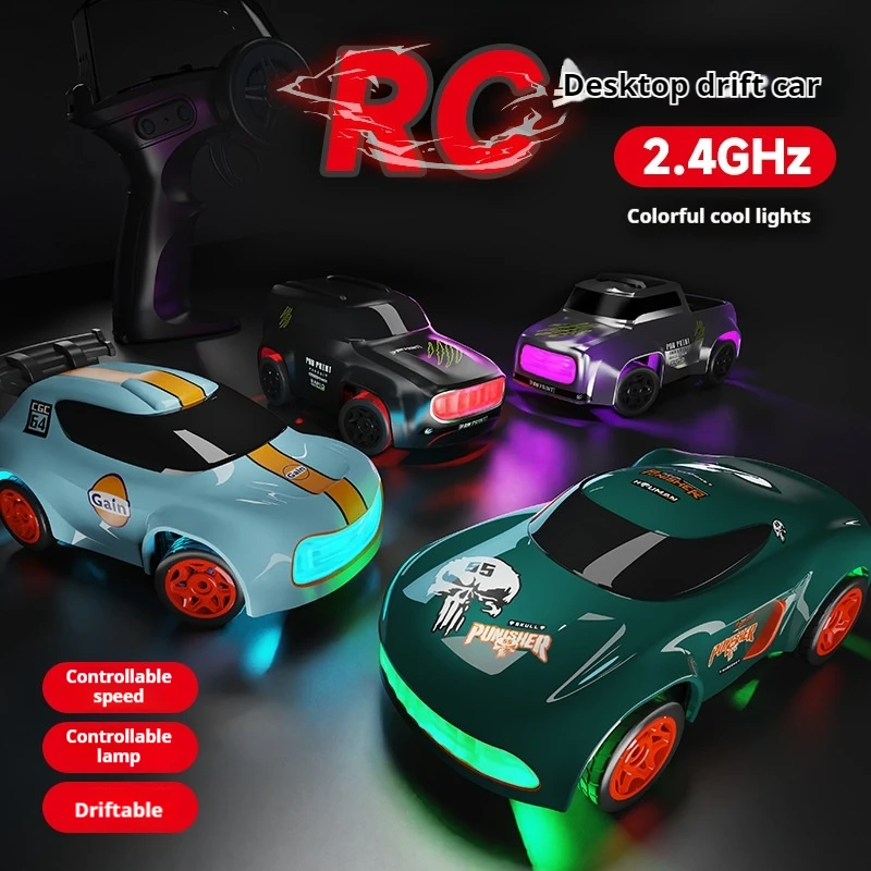NOVINKA 1:64 K10 Desktop vysokorýchlostné driftové auto Mini diaľkové ovládanie vozidla RC Model diaľkového ovládacieho vozidla Detská hračka pre deti