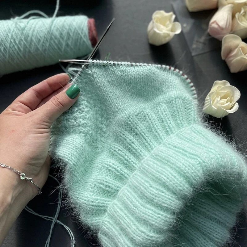 NOVINKA 500G Angora 60 Rabbit 16S/2 Plyšová kašmírna priadza Kvalita DIY ručné pletenie priadza zima teplý mäkký sveter klobúk ponožky пряжа