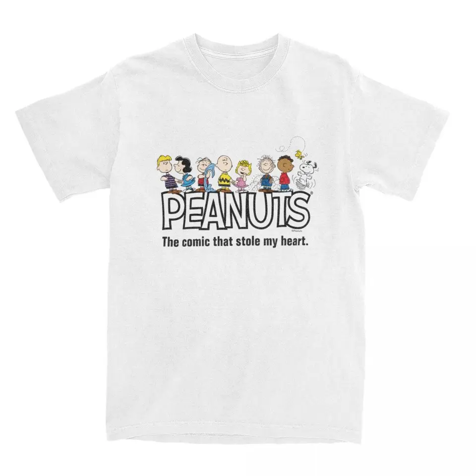 Novinka arašidy comiv gang Group t tričko Men Dámsky čistý bavlnený snoopy charlie hnedý drevené tričko TEE Darček nápady topy