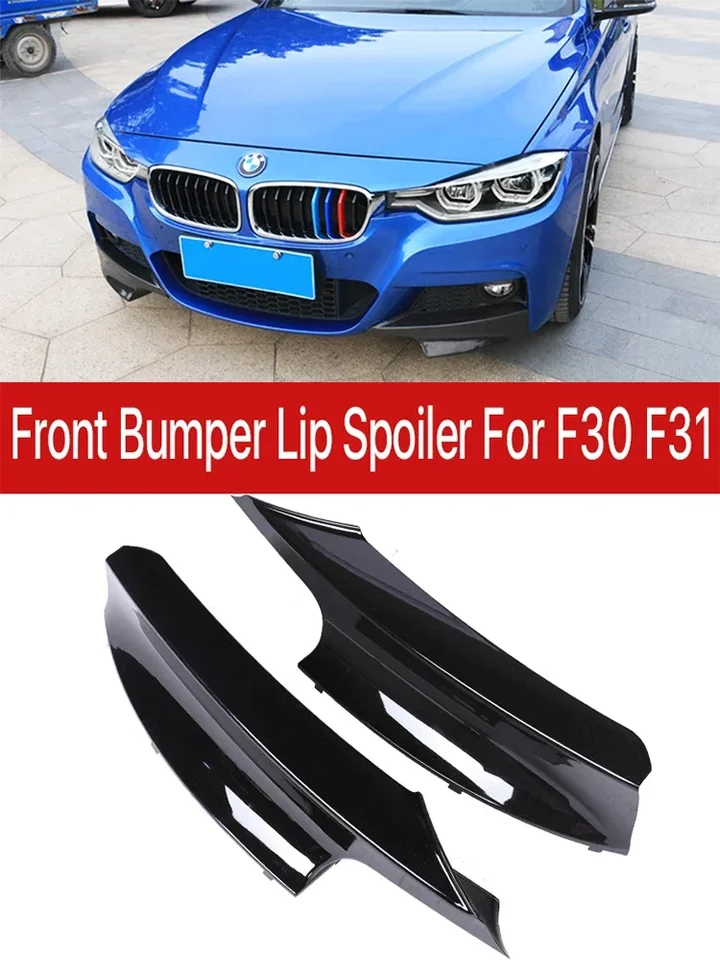 NOVINKA! M Tech uhlíkové vlákno predné nárazníky Spojler Black Spliters Flap Corner Valance for BMW 3 Series F30 F31 2012-2019 320I 32