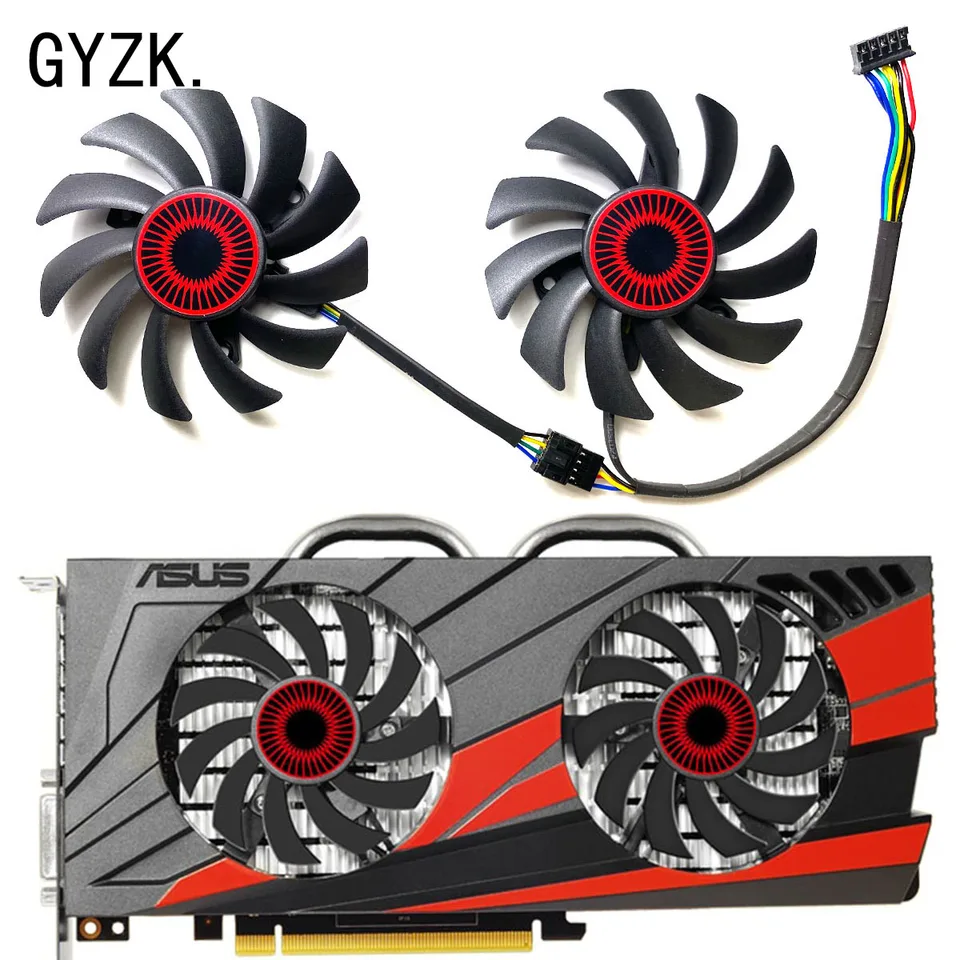 NOVINKA pre ASUS GEFORCE GTX1060 960 GRAFICKÁ GRAFICKÁ KARTA Náhradný ventilátor T128010BH