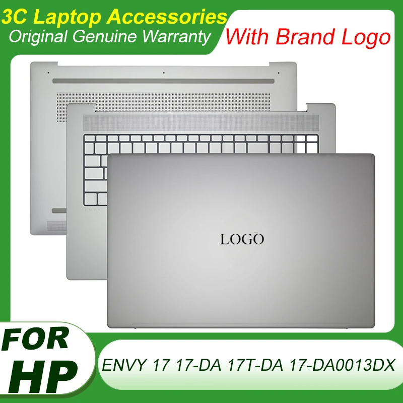 NOVINKA pre HP Envy 17 17-DA 17T-DA 17-DA0013DX NAPOJECK LCD zadný kryt Palmrest Palmrest Horná puzdro C SHELL STRIEL SILER AM8ZY000201