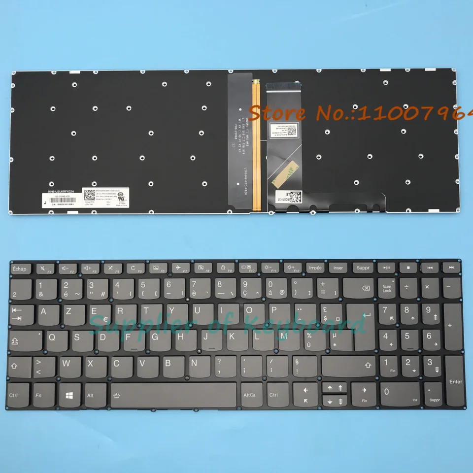 NOVINKA pre Lenovo IdeaPad 3-15ADA05 3-15ARE05 3-15IGL05 3-15IIL05 3-17IML05 3-17IIL05 V17-IIL Azerty Francúzska klávesnica Backlit