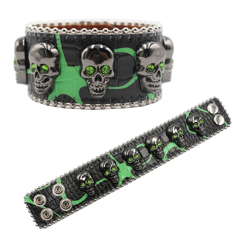 NOVINKA PRE MEN Ženy PARTY PARTY Ručné výzdoba náramok Trendy koža y2k kamienok náramok Punk náramkov