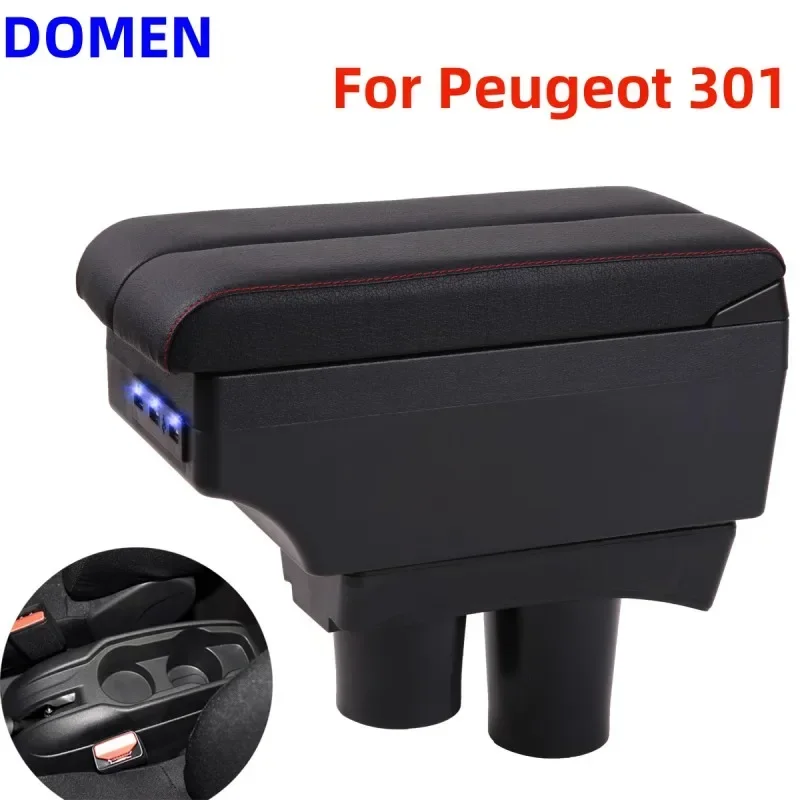 NOVINKA PRE PEUGEOT 301 Obsah centrálneho obchodu s krabičkou s opätovným kralnom