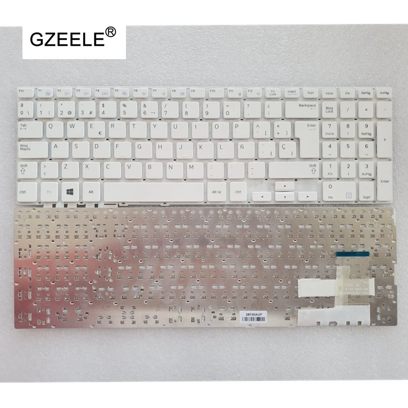 NOVINKA pre Samsung 370R5E NP370R5E 370R5V NP370R5V 450R5V NP450R5E 450R5U 450R5J 450R5G 510R5E Spanish SP White Laptop Keyboard