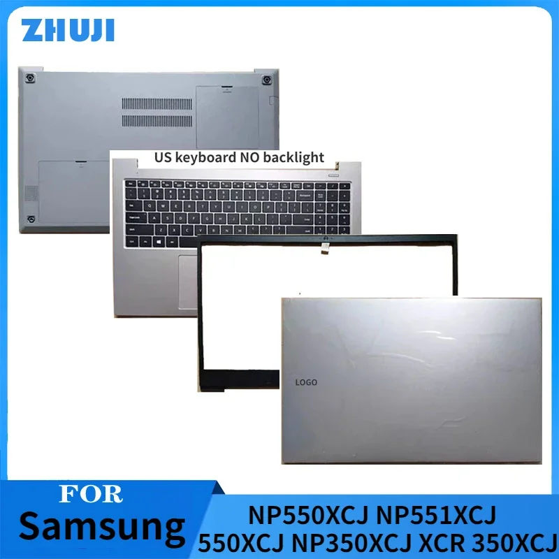 NOVINKA pre Samsung NP550XCJ NP551XCJ 550XCJ NP350XCJ XCR 350XCJ LCD Zadný kryt /Bezel /Palmrest Horný kryt /spodný puzdro